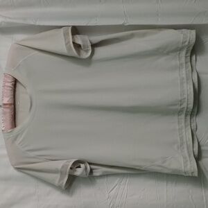 White Lululemon T-shirt With Mesh Details